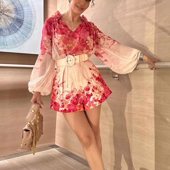 Zimmermann High Tide Billow Blouse top 6 - Picture 3 of 11